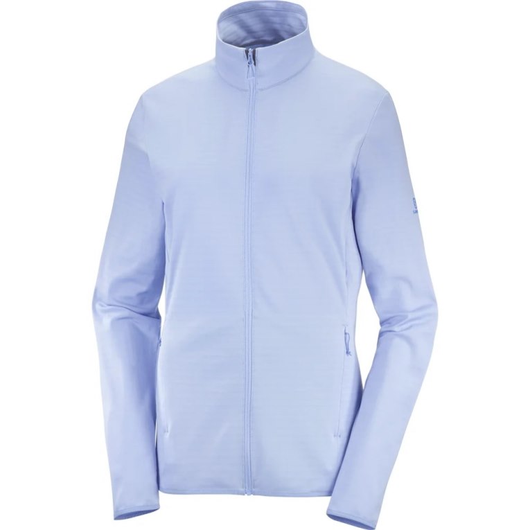 Dámské Bundy Salomon Essential Lightwarm Full Zip Světle Blankyt | CZ 41WCPKO